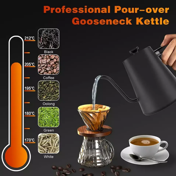 Electric Kettle for Pour-Over with Temperature Control. Capacity: 1 liter, Power: 1200 W. 300000001512 photo