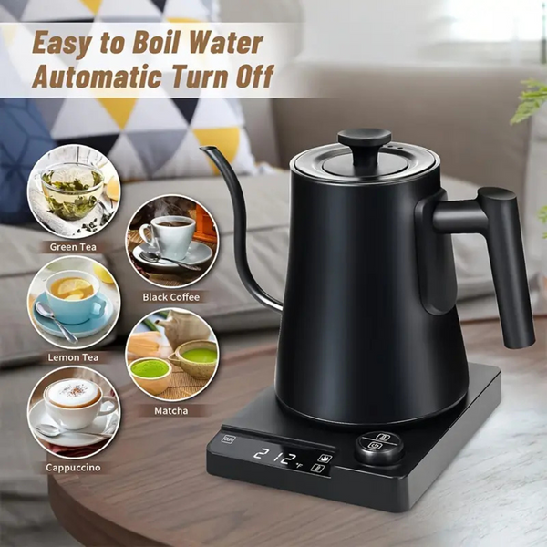 Electric Kettle for Pour-Over with Temperature Control. Capacity: 1 liter, Power: 1200 W. 300000001512 photo