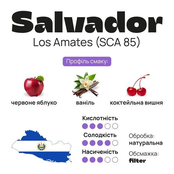 Арабика Salvador Los Amates (SCA 85) Кофе №4 от BUNO. | Кофе зерновой, Обжарка для Фильтр, 1 кг SLA4-CWARC-FX1 фото