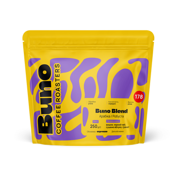 Buno Blend Coffee №178 by BUNO. | Ground Coffee, Roasted for Espresso, Grind for Espresso, 250 g 300000001939 photo